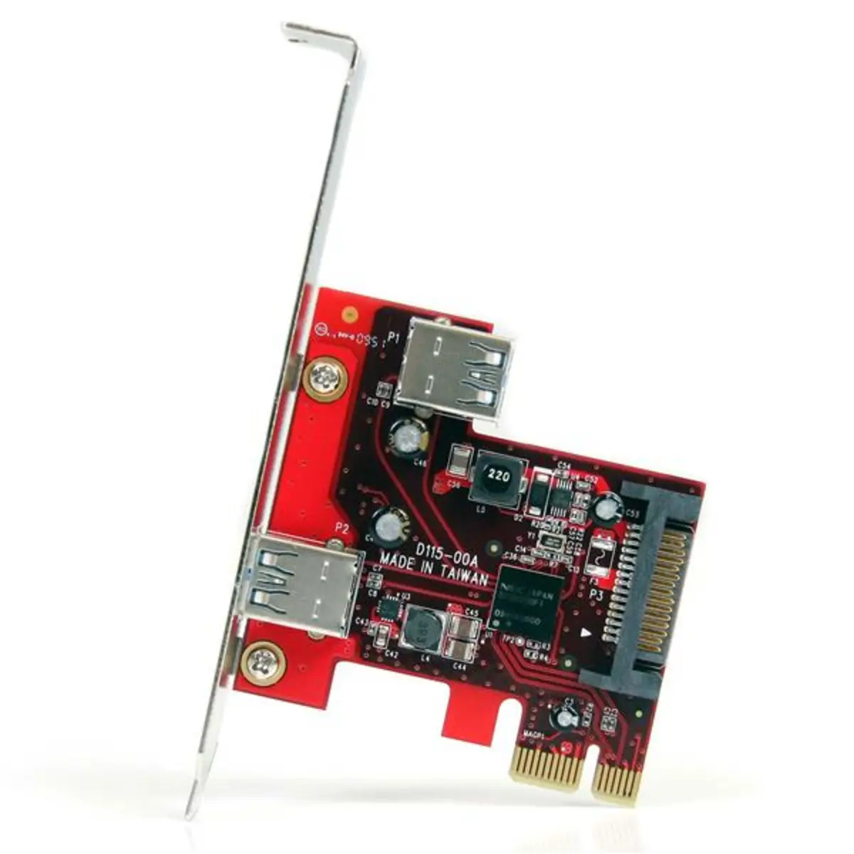 USB 3.0 SuperSpeed PCI Express Schnittstellenkarte 2 Port mit UASP Unterstützung