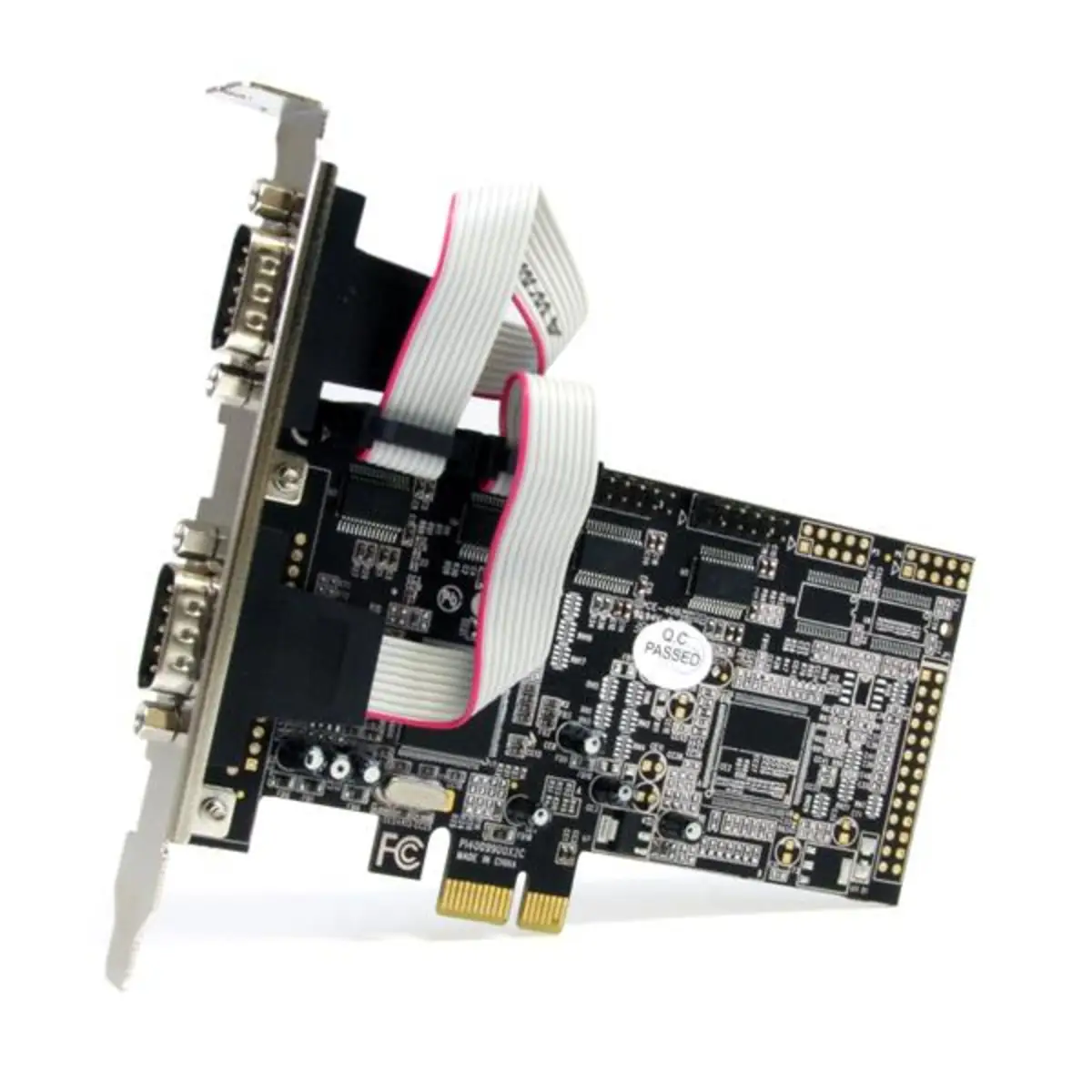 4-Port Seriell RS232 PCIe Schnittstellenkarte mit 16550 UART