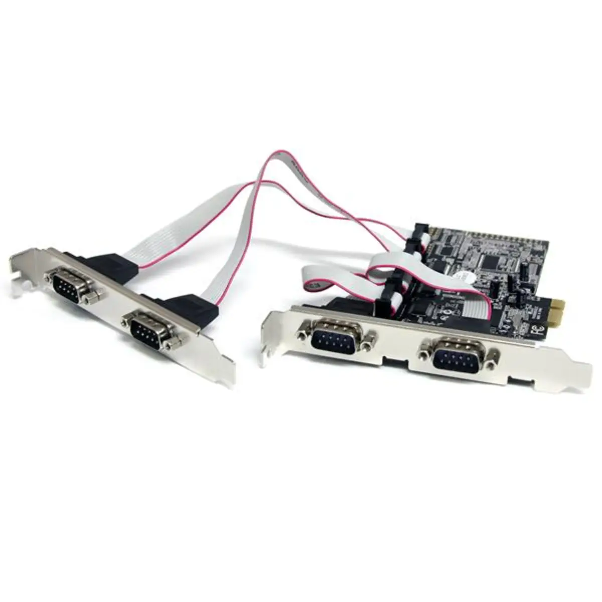 4-Port Seriell RS232 PCIe Schnittstellenkarte mit 16550 UART