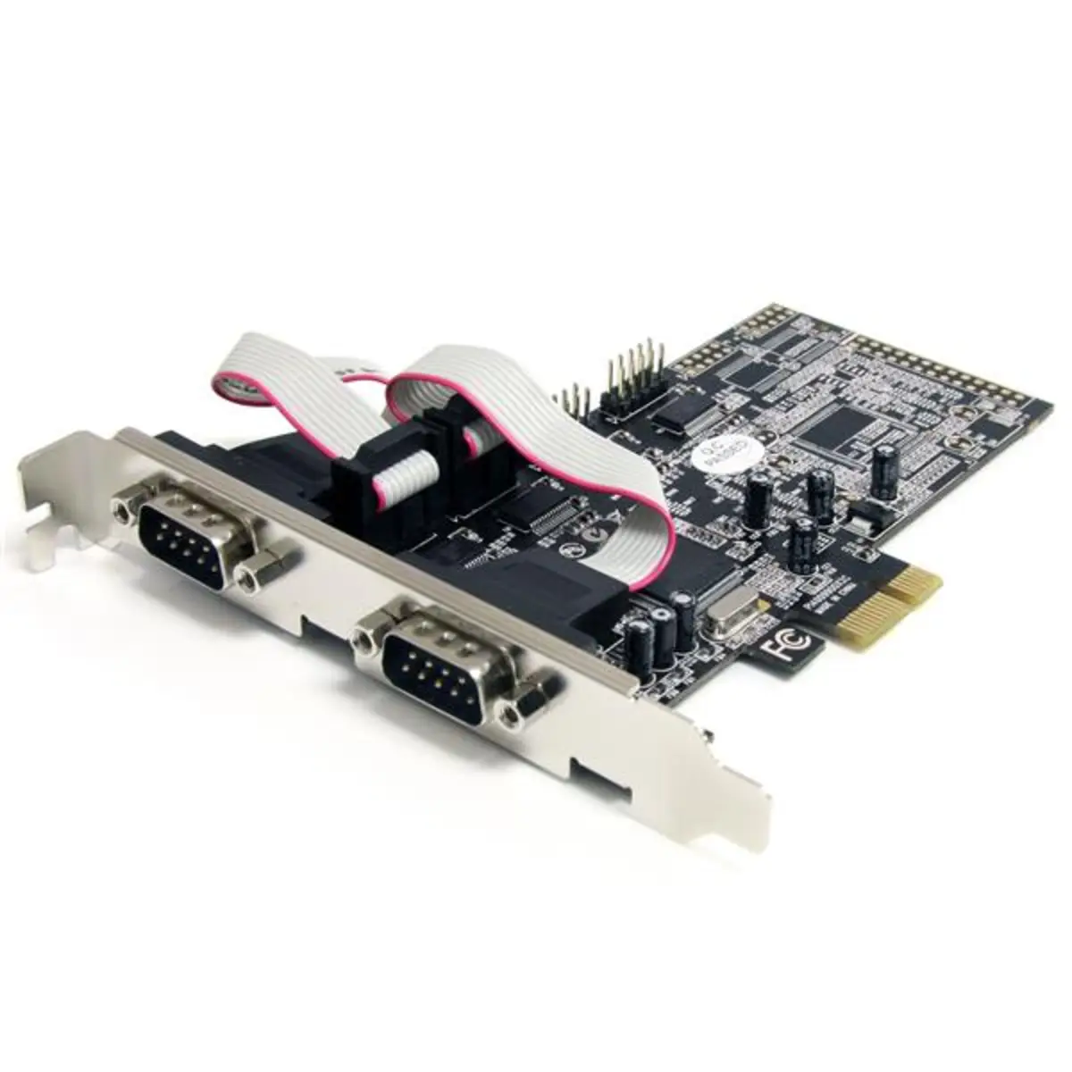 4-Port Seriell RS232 PCIe Schnittstellenkarte mit 16550 UART