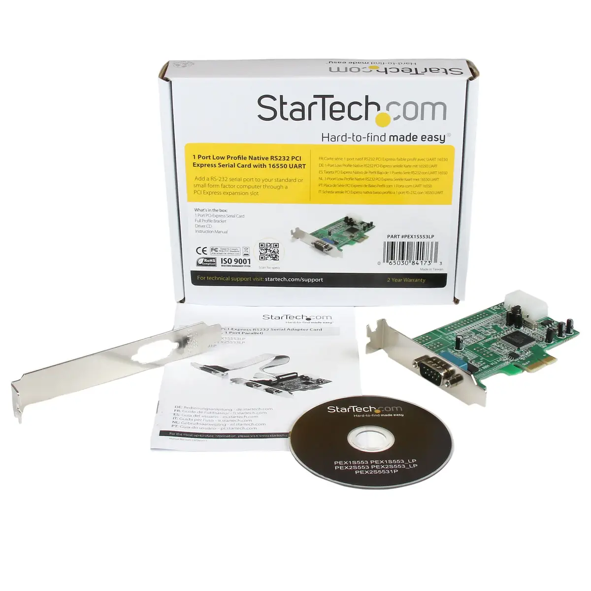StarTech PCI Express Card Serial RS-232 Low Profile