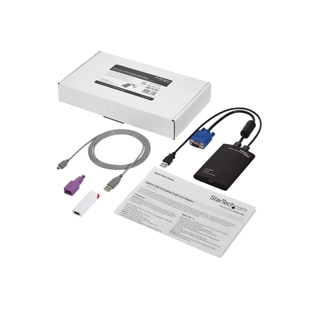 KVM-Konsole/Laptop USB 2.0 Laptop Crash Cart