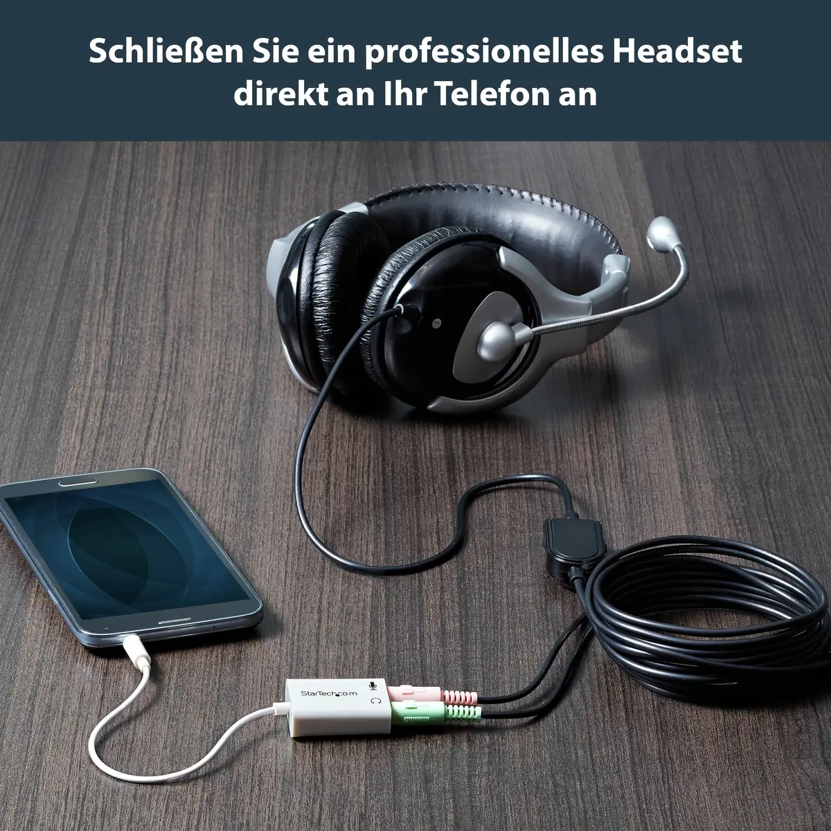 StarTech 4 Position to 2x 3-Pin 3,5mm Headset Y-Splitter adaptor white 15,3cm