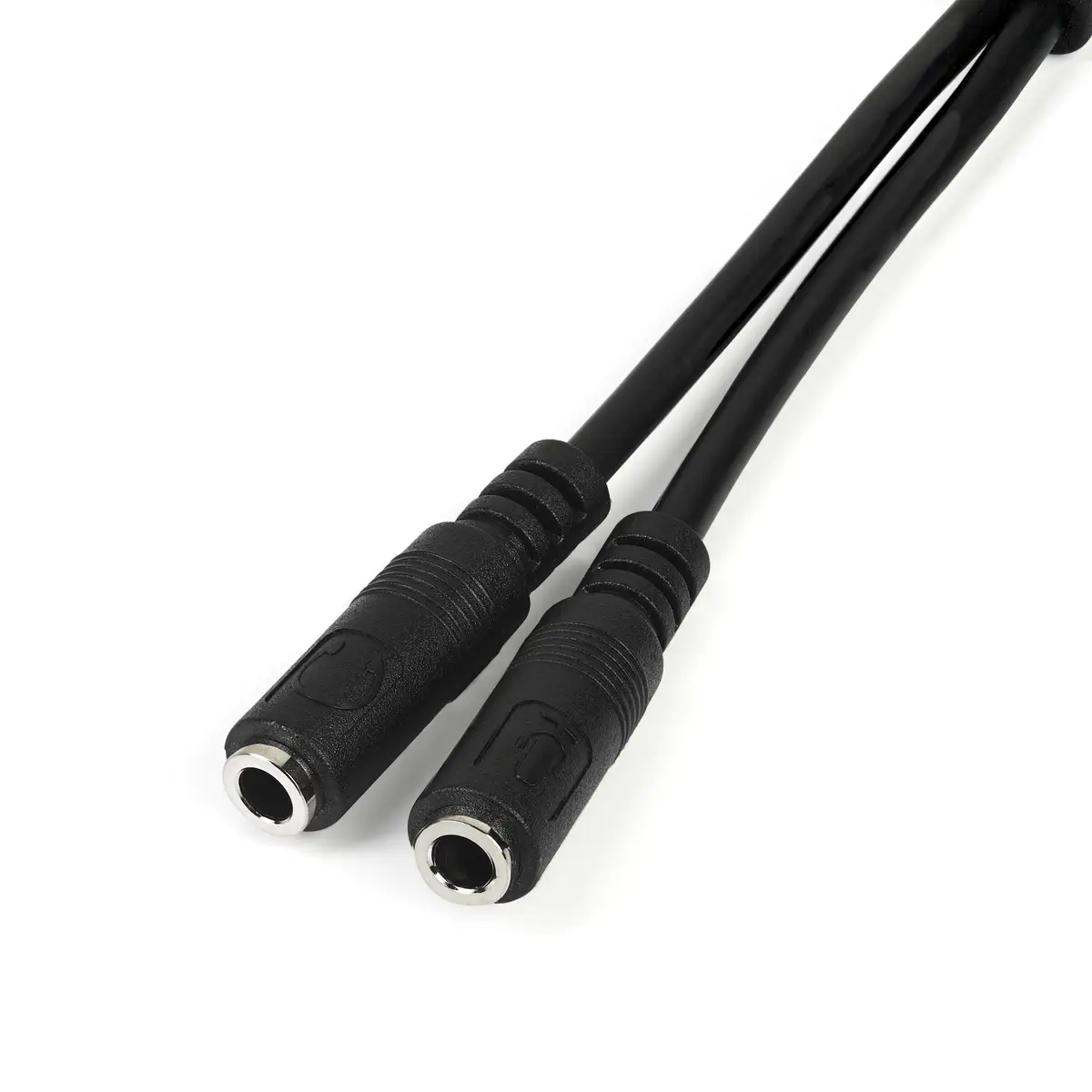 3,5 mm Klinke Audio Y-Kabel Stecker/Buchse Schwarz