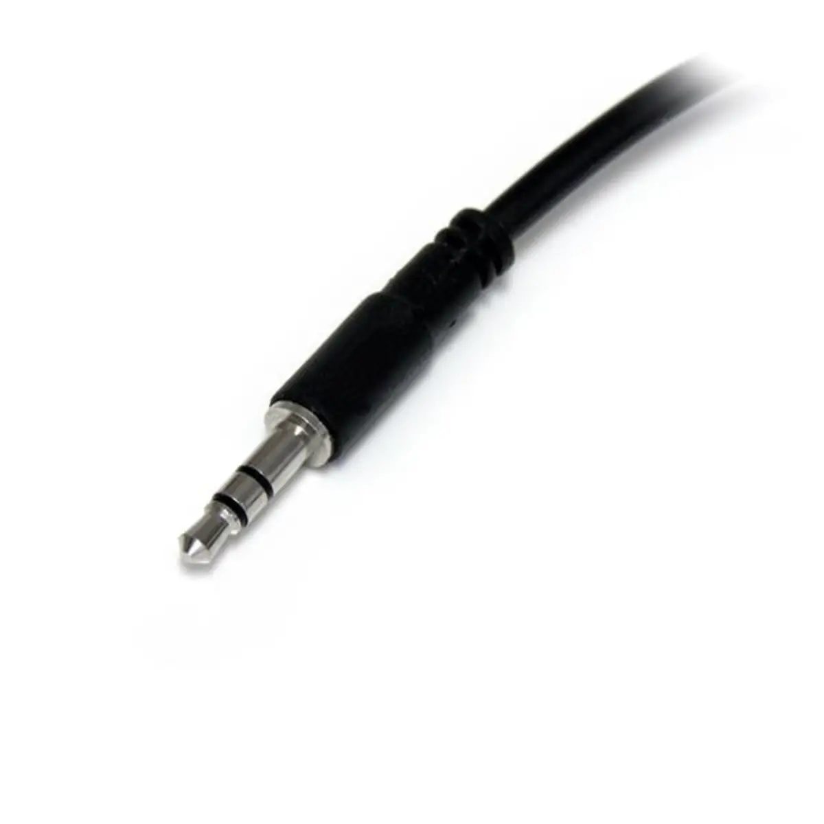 3.5mm Klinke Y-Splitter Kabel Stecker/Buchse schwarz 0,2m