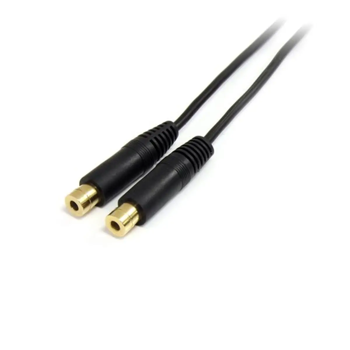 Stereo Splitter Kabel 3,5mm/2x3,5mm Stecker/2xStecker Schwarz 0,15m