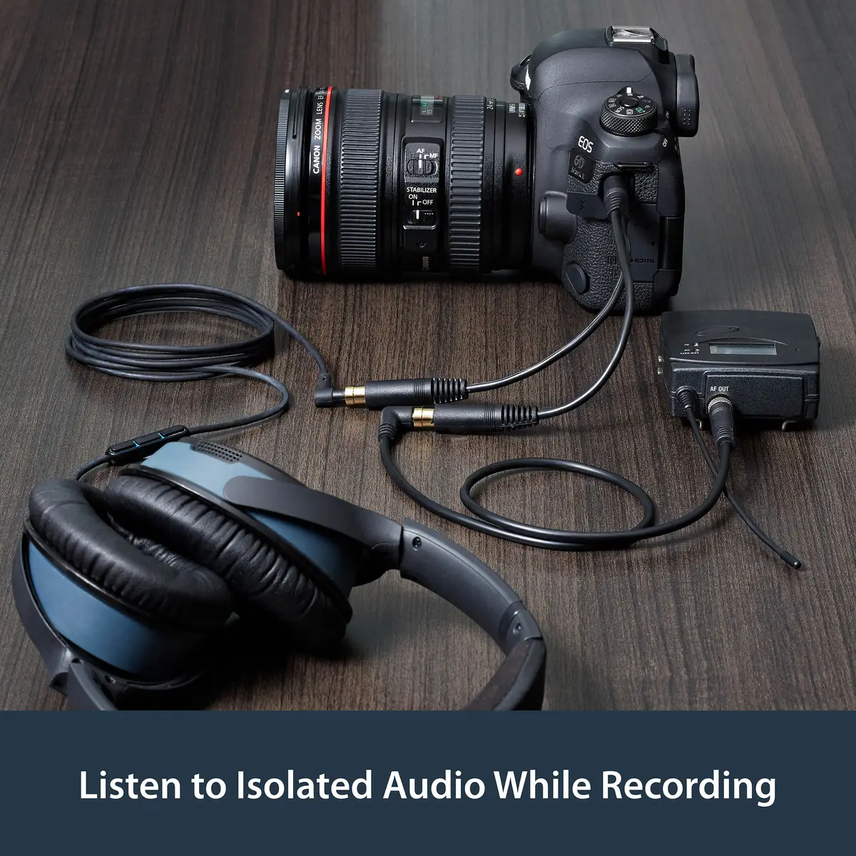 Stereo Splitter Kabel 3,5mm/2x3,5mm Stecker/2xStecker Schwarz 0,15m