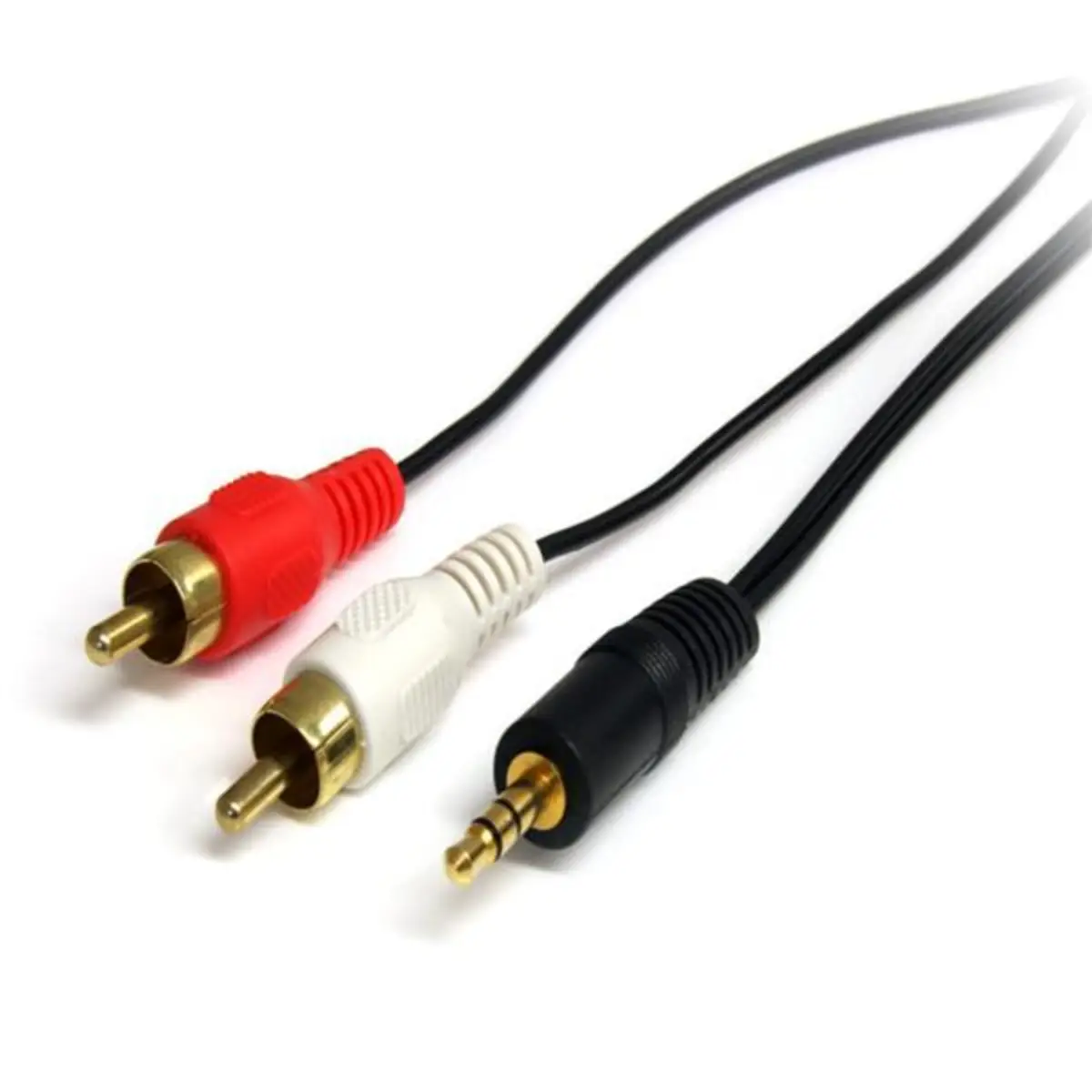 Audiokabel 3,5mm/Cinch Stecker/Stecker Schwarz 0,90m