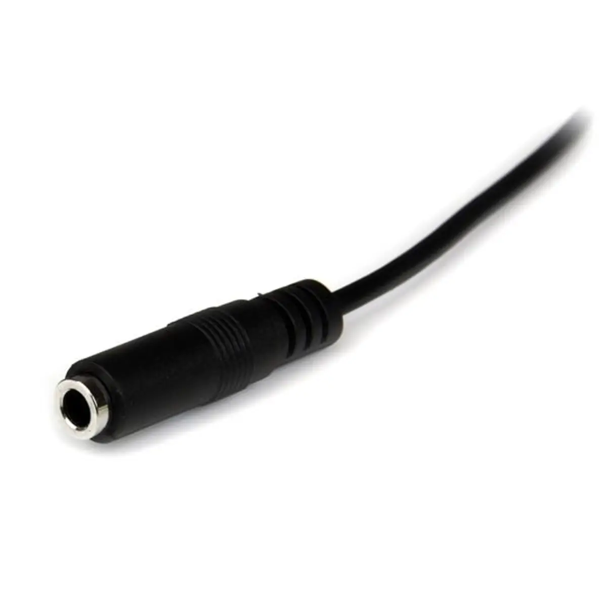 Audioverlängerungskabel Klinke 3,5mm Stecker/Buchse schwarz 1m
