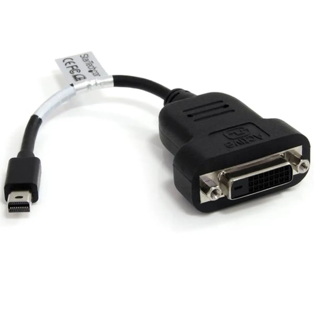 Mini-DisplayPort/DVI Adapter Stecker/Buchse Schwarz