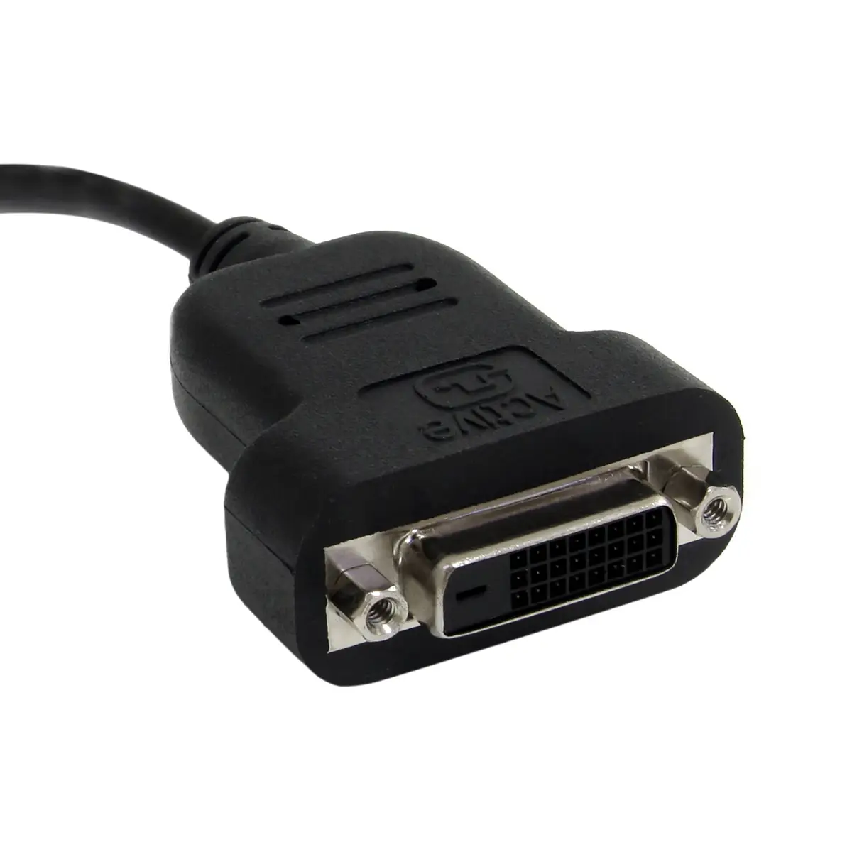 Mini-DisplayPort/DVI Adapter Stecker/Buchse Schwarz