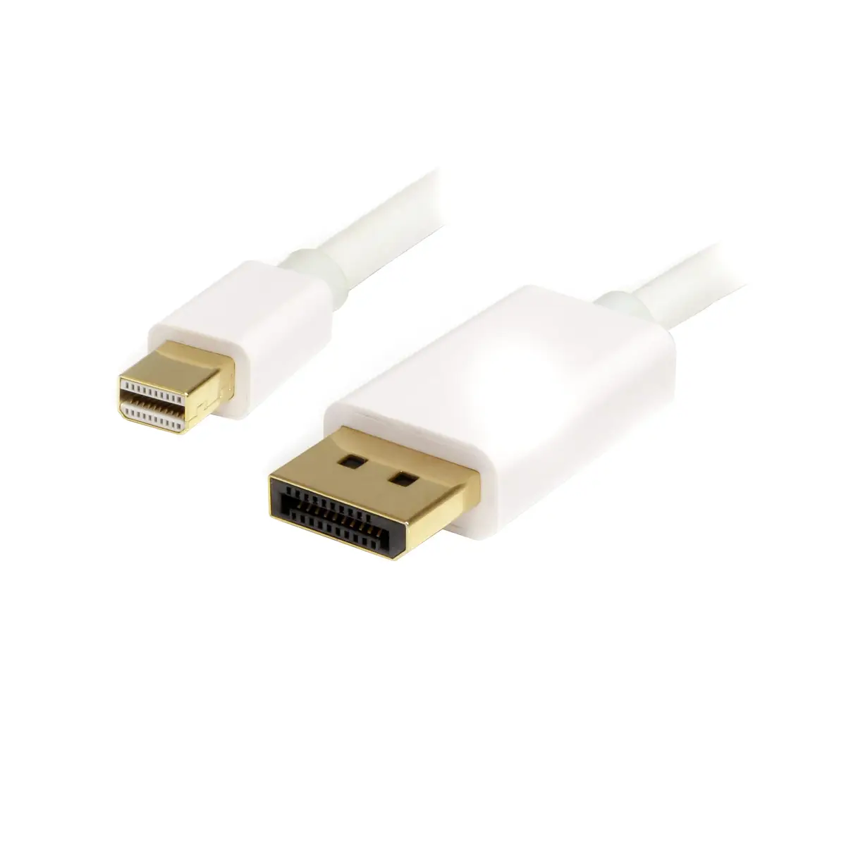 DisplayPort Mini zu DisplayPort Stecker/Stecker Weiß 1 m