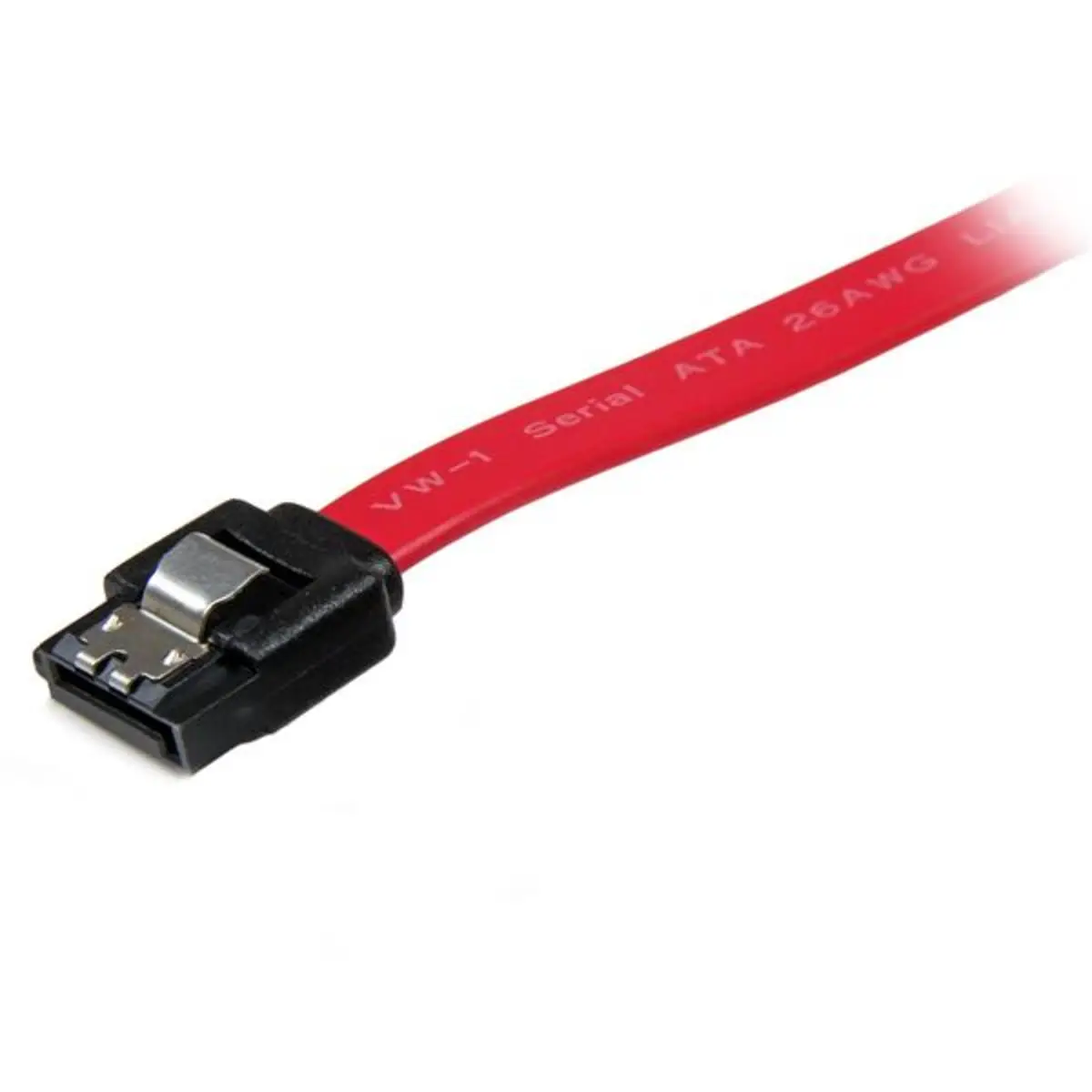 Einrastendes SATA-Kabel SATA/SATA Stecker/Stecker Rot 0,30m