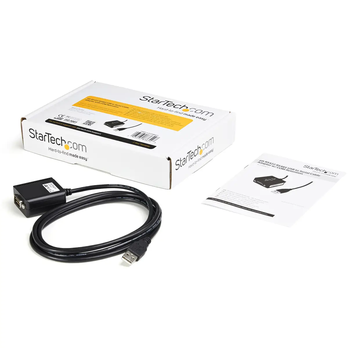 USB 2.0 auf Seriell Adapter Kabel DB9-M/USB-A-FM Stecker/Buchse Schwarz 1,8m