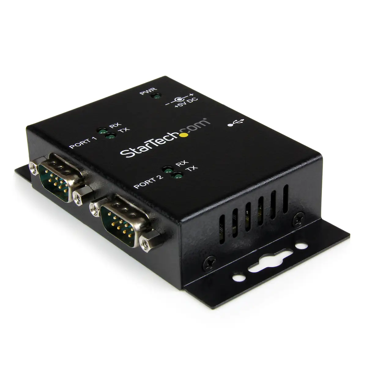 2 Port USB auf Seriell Adapter Hub DIN-Schienen/Wandmontagefähig USB/2xDB-9 DB9 Hub Wandmontagefähig