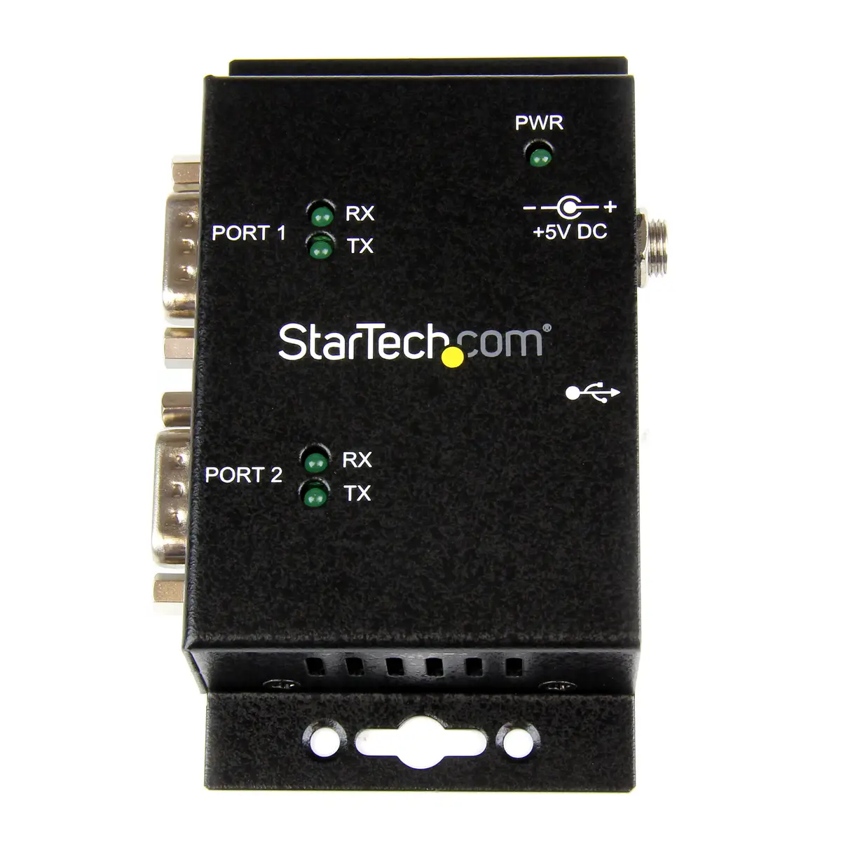 2 Port USB auf Seriell Adapter Hub DIN-Schienen/Wandmontagefähig USB/2xDB-9 DB9 Hub Wandmontagefähig