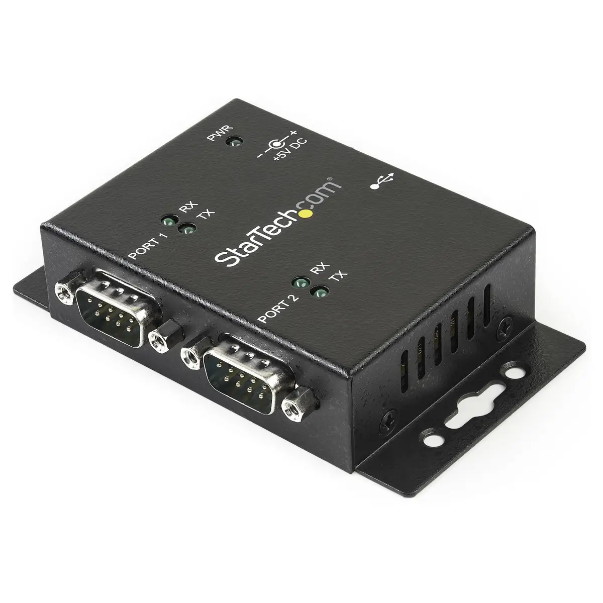 2 Port USB auf Seriell Adapter Hub DIN-Schienen/Wandmontagefähig USB/2xDB-9 DB9 Hub Wandmontagefähig