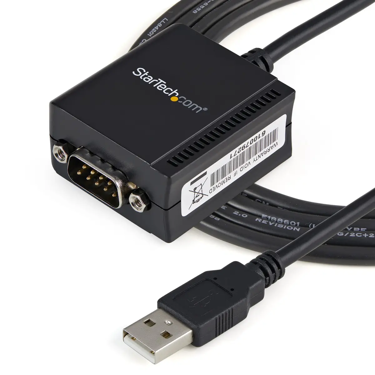 StarTech FTDI USB 2.0 to Serial adaptor 1 Port black 1,8 m