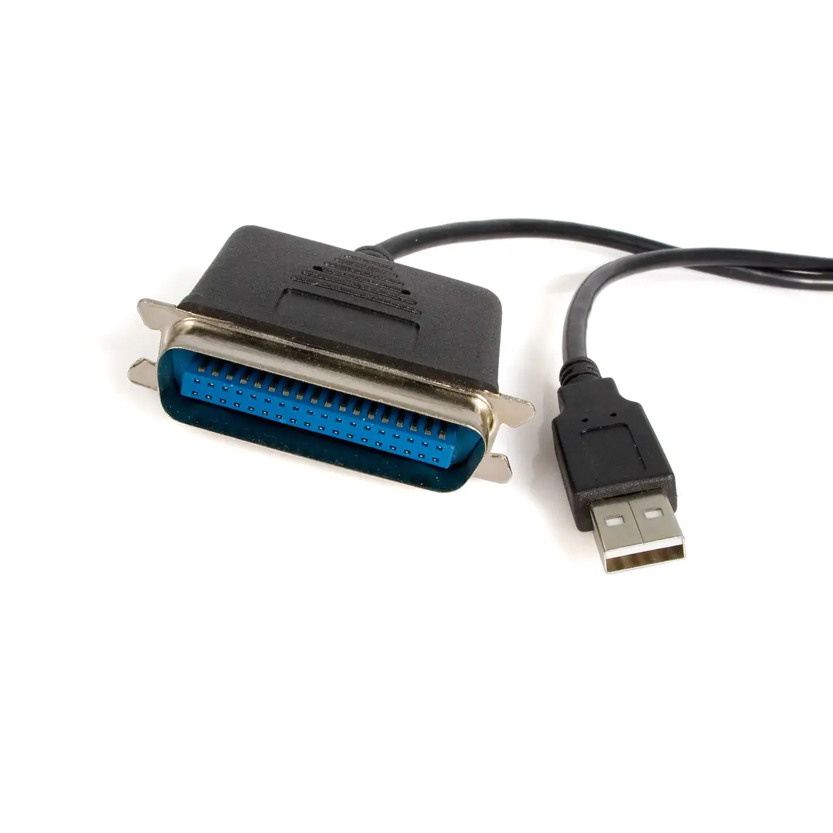 StarTech printercable USB to Paralll black 1,9m
