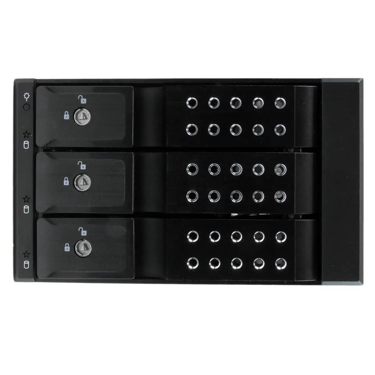 3 Schacht 3,5" SATA/SAS Backplane für 3 5,25" Trägerlos