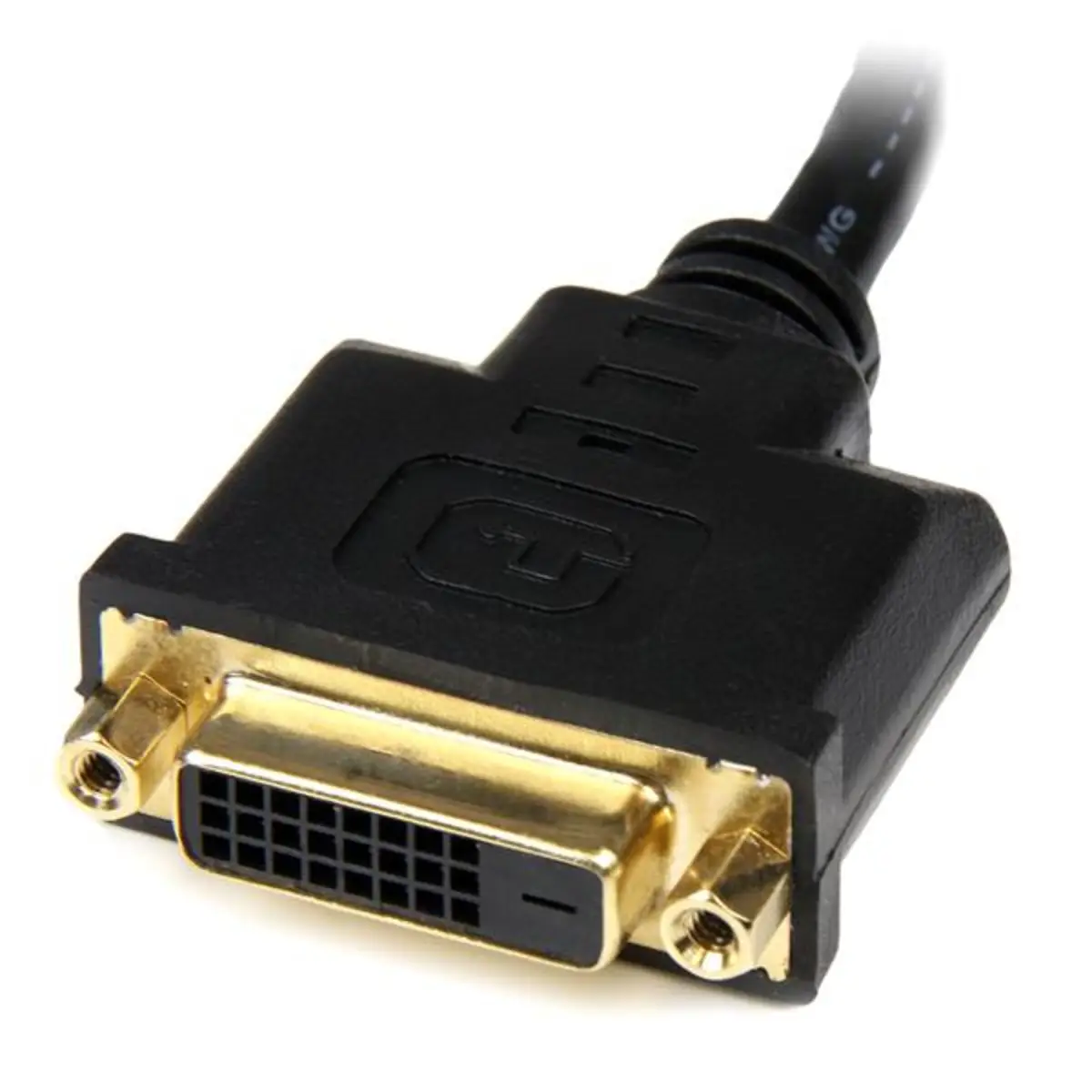 HDMI/DVI-D Adapter Stecker/Buchse Schwarz 0,2 m