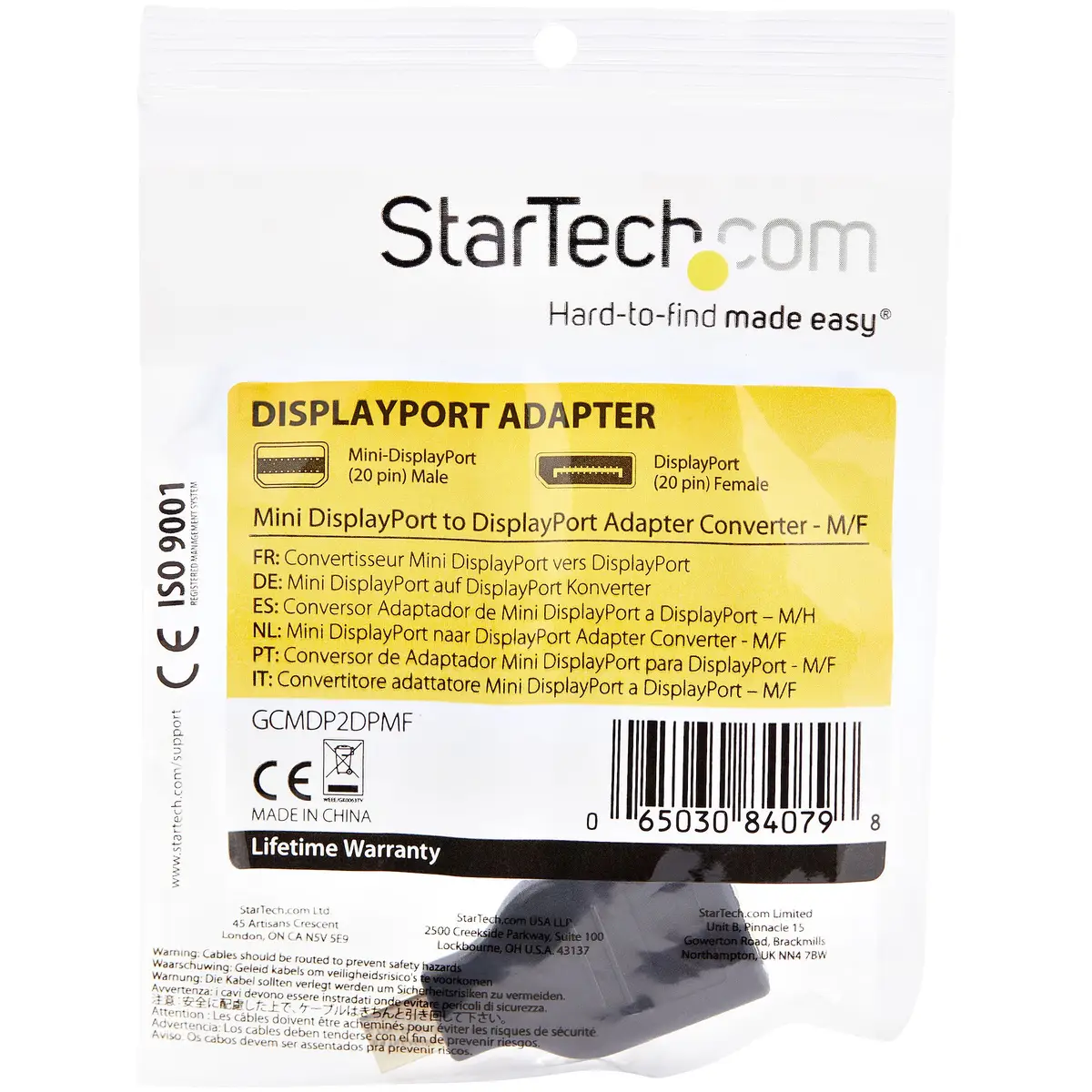 Mini DisplayPort auf DisplayPort Adapter schwarz