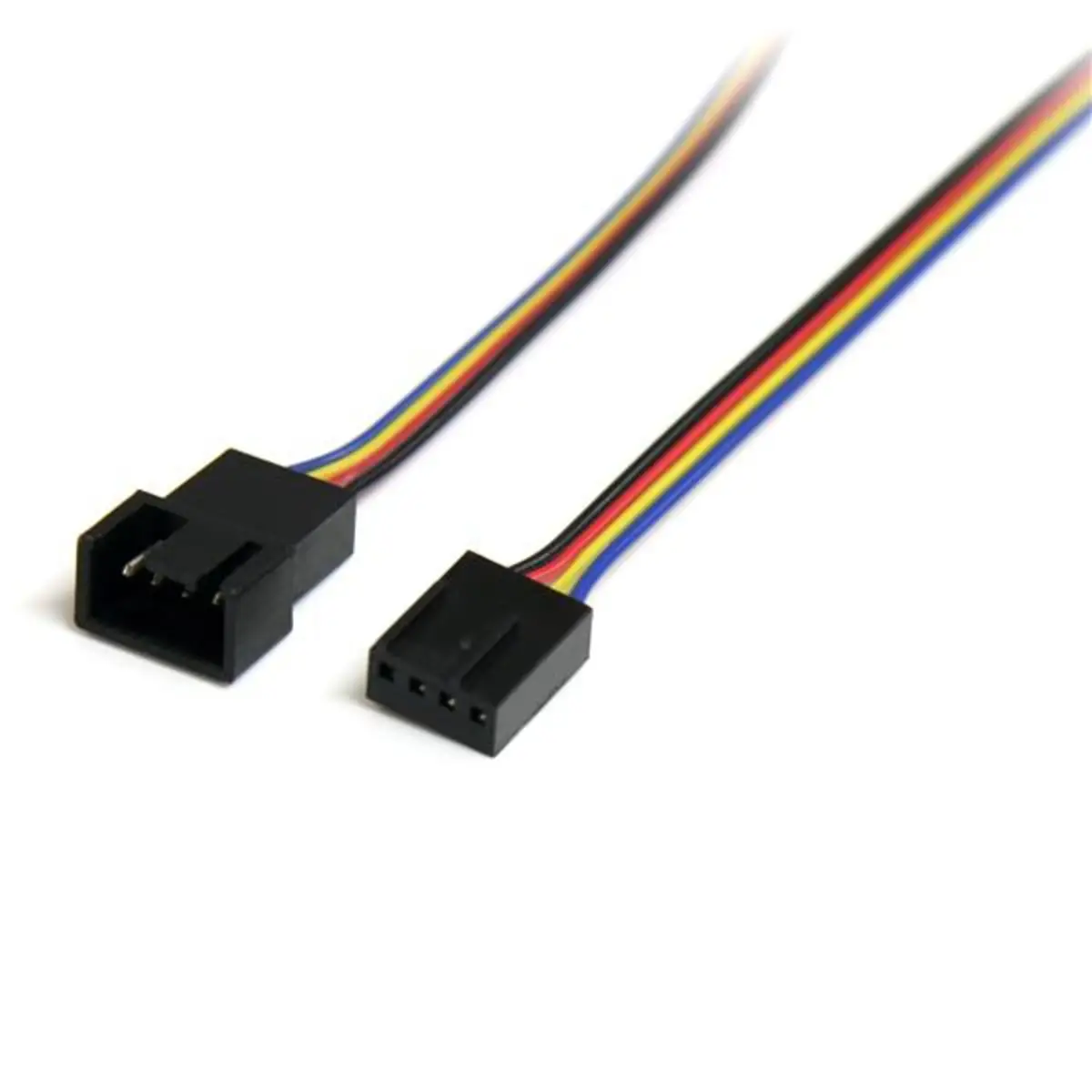 4 Pin Molex Lüfter Verlängerungskabel Stecker/Buchse 0,3 m