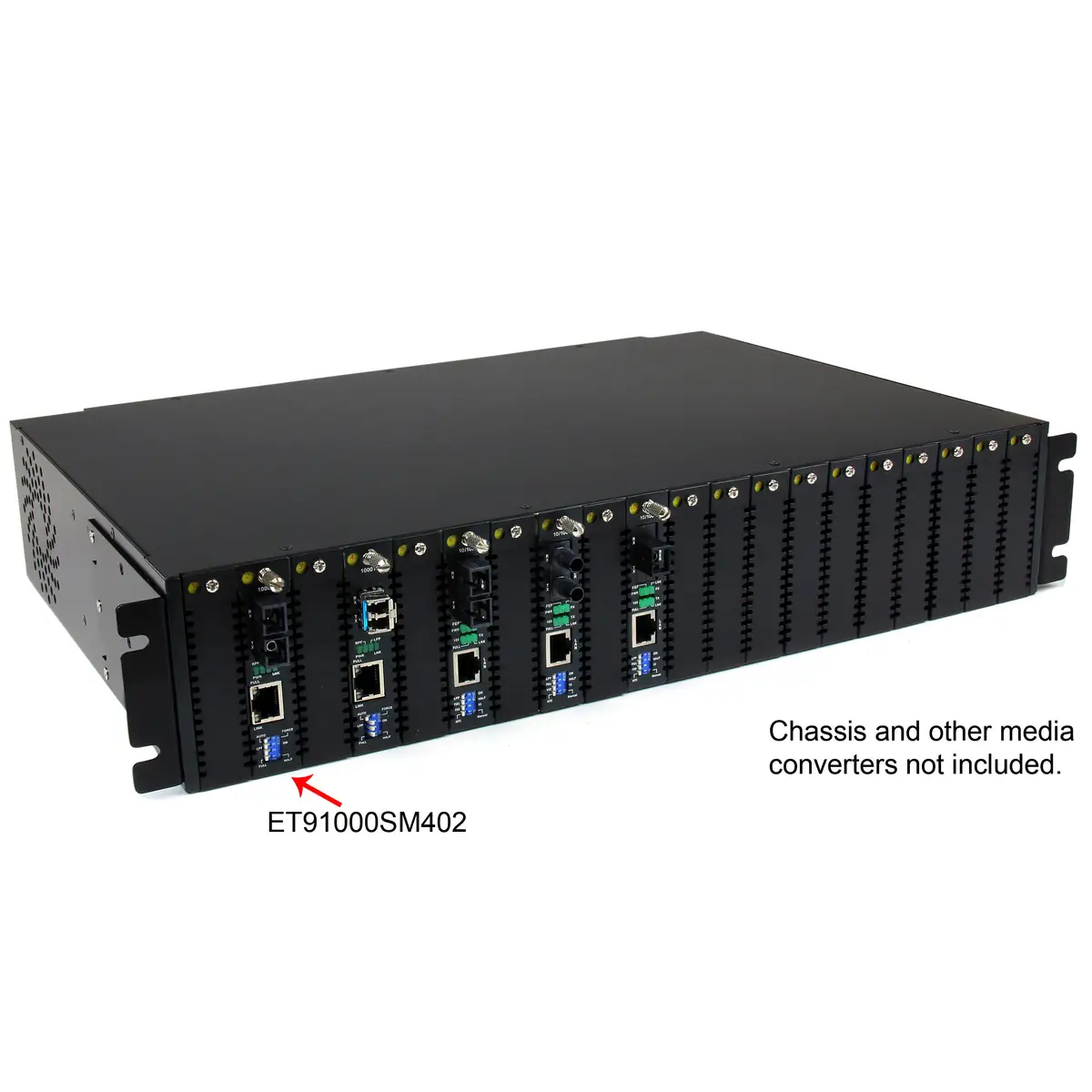 1000 Mbit/s Gigabit Ethernet LWL/Glasfaser SC Medienkonverter 40 km