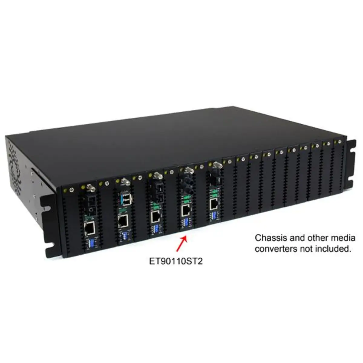 10/100 Mbit/sLWL/Glasfaser Ethernet ST Medienkonverter 2 km