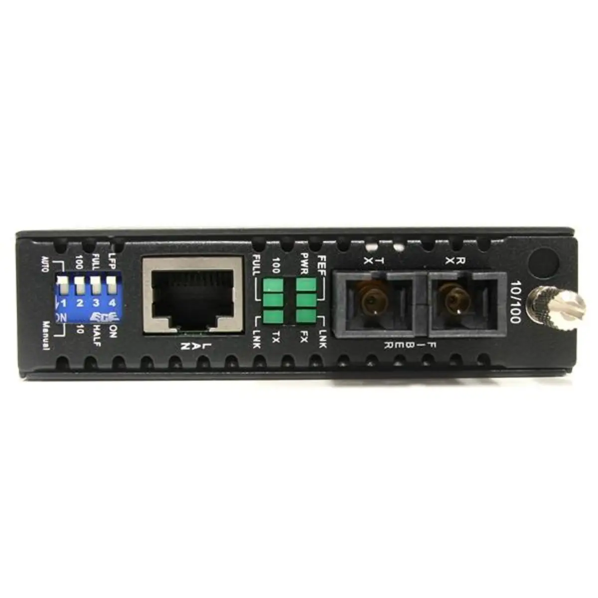 10/100 Mbit/s Ethernet Single Mode LWL/Glasfaser SC Medienkonverter 30 km