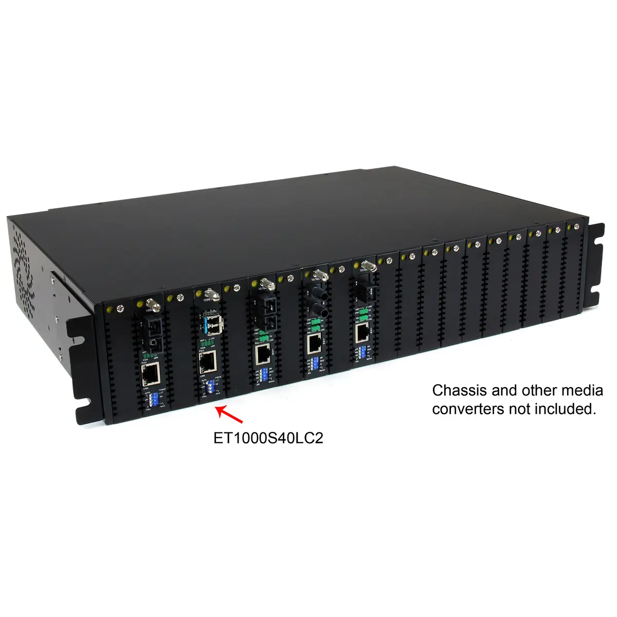 Gigabit Ethernet Single Mode LWL/Glasfaser LC Medienkonverter 40 km