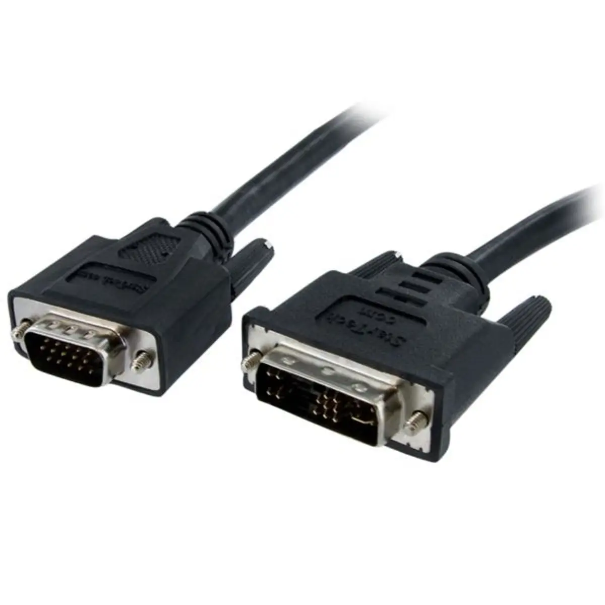 DVI auf VGA Monitorkabel Stecker / Stecker Schwarz 1m