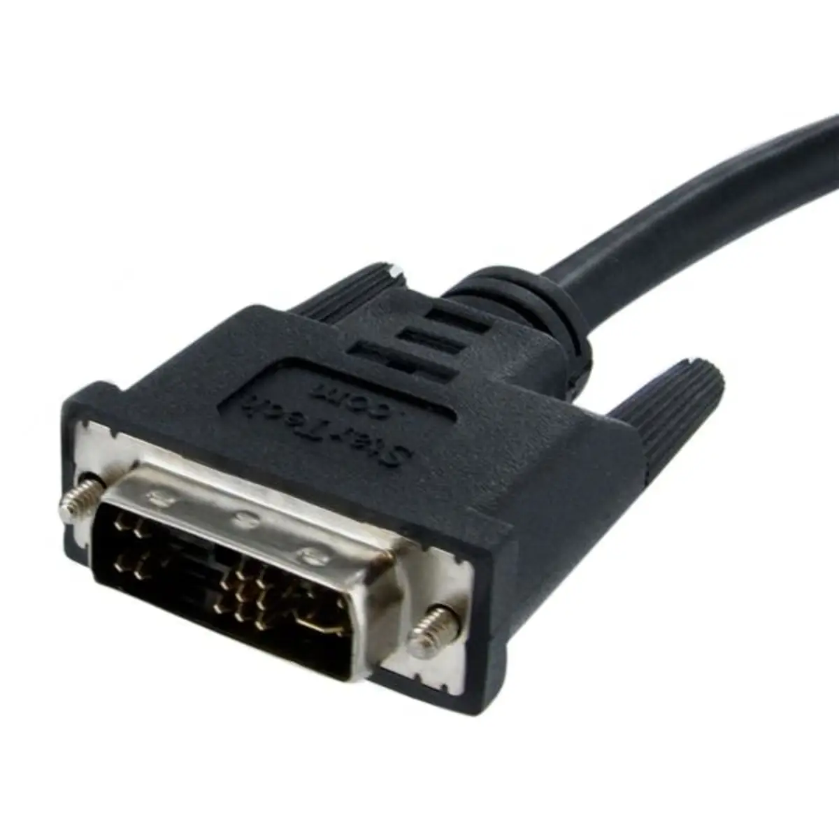 DVI auf VGA Monitorkabel Stecker / Stecker Schwarz 1m