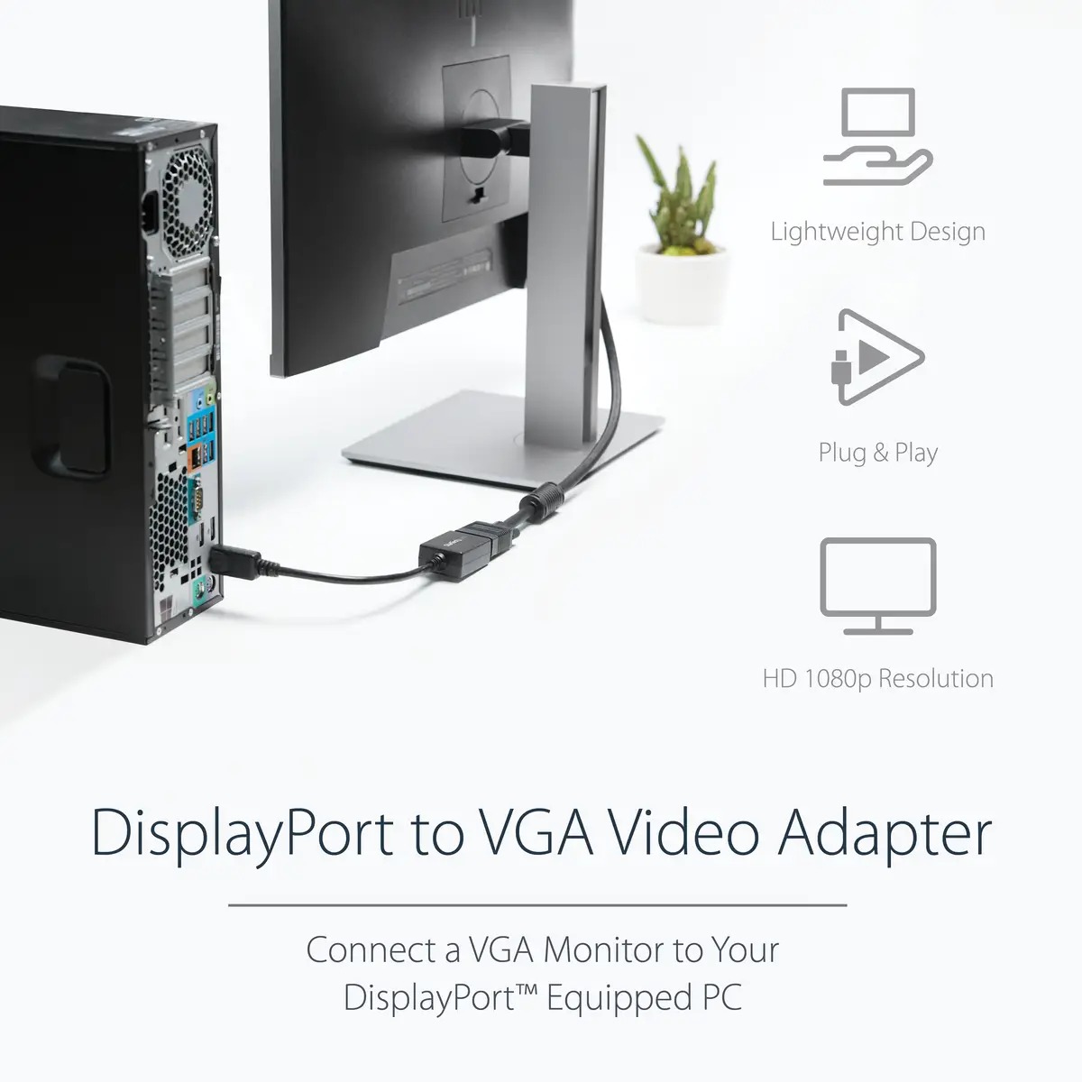 DisplayPort/VGA Adapter Schwarz