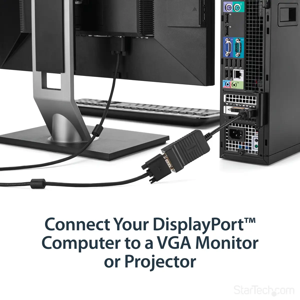 DisplayPort/VGA Adapter Schwarz
