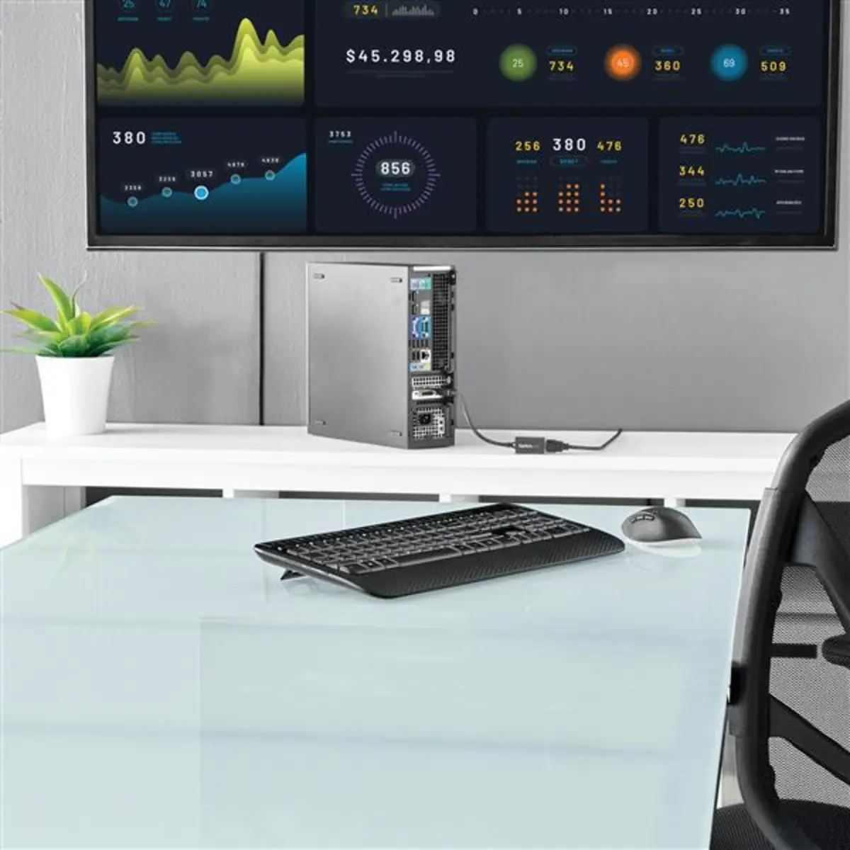 DisplayPort/HDMI Adapter Stecker/Buchse Schwarz