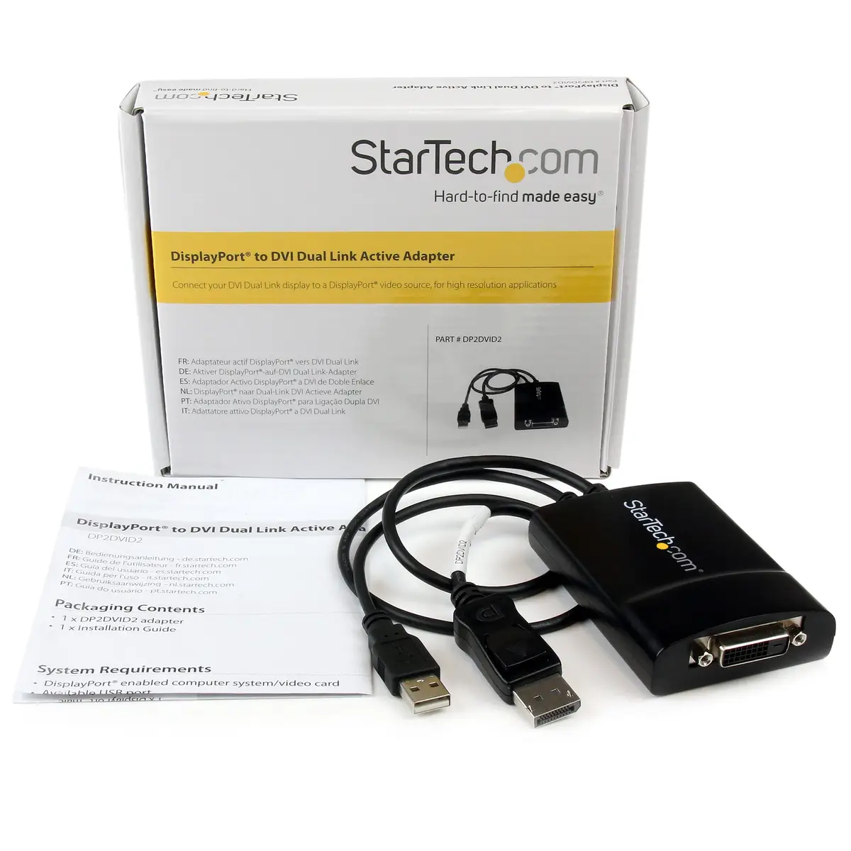 StarTech DisplayPort to Dual Link DVI active converter