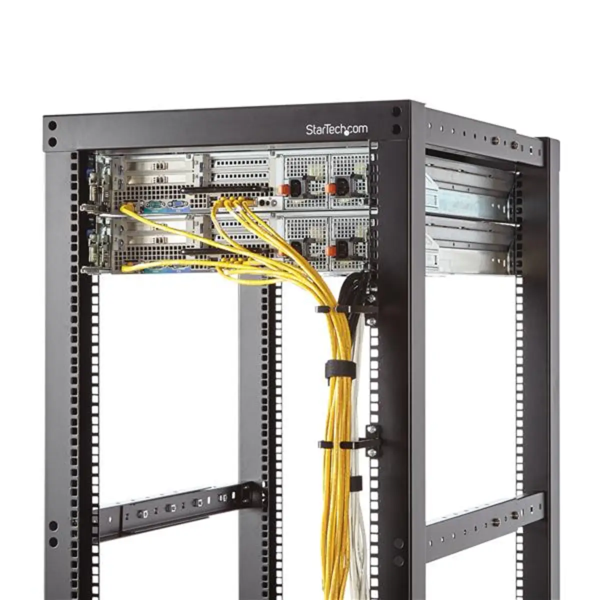 1HE Rack Kabelführung/Kabelmanagement D-Ring