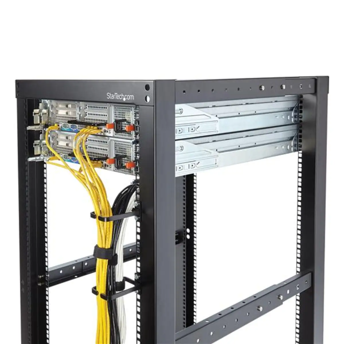 1HE Rack Kabelführung/Kabelmanagement D-Ring