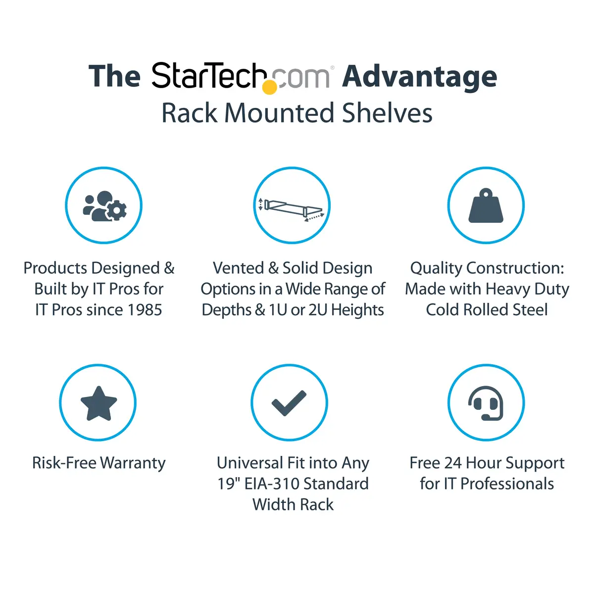 StarTech niversal Vented Rack Mount Shelf 2U