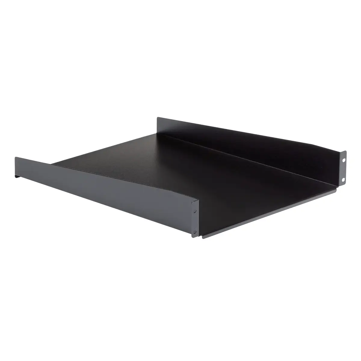 Fachboden 19" 2HE Rack Mount schwarz