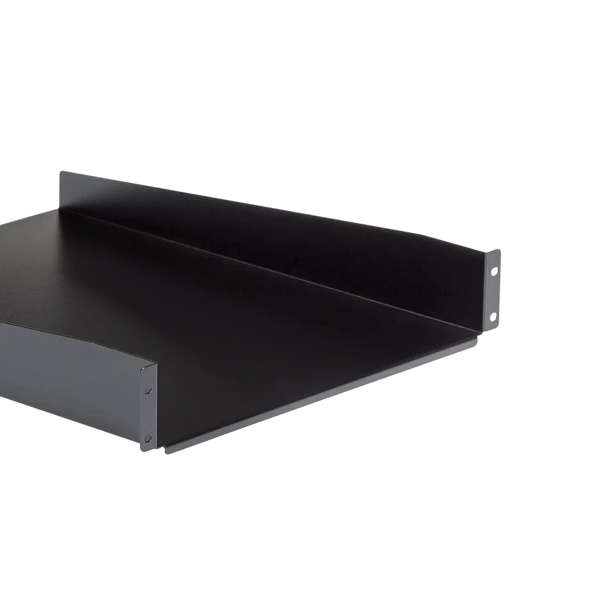 Fachboden 19" 2HE Rack Mount schwarz
