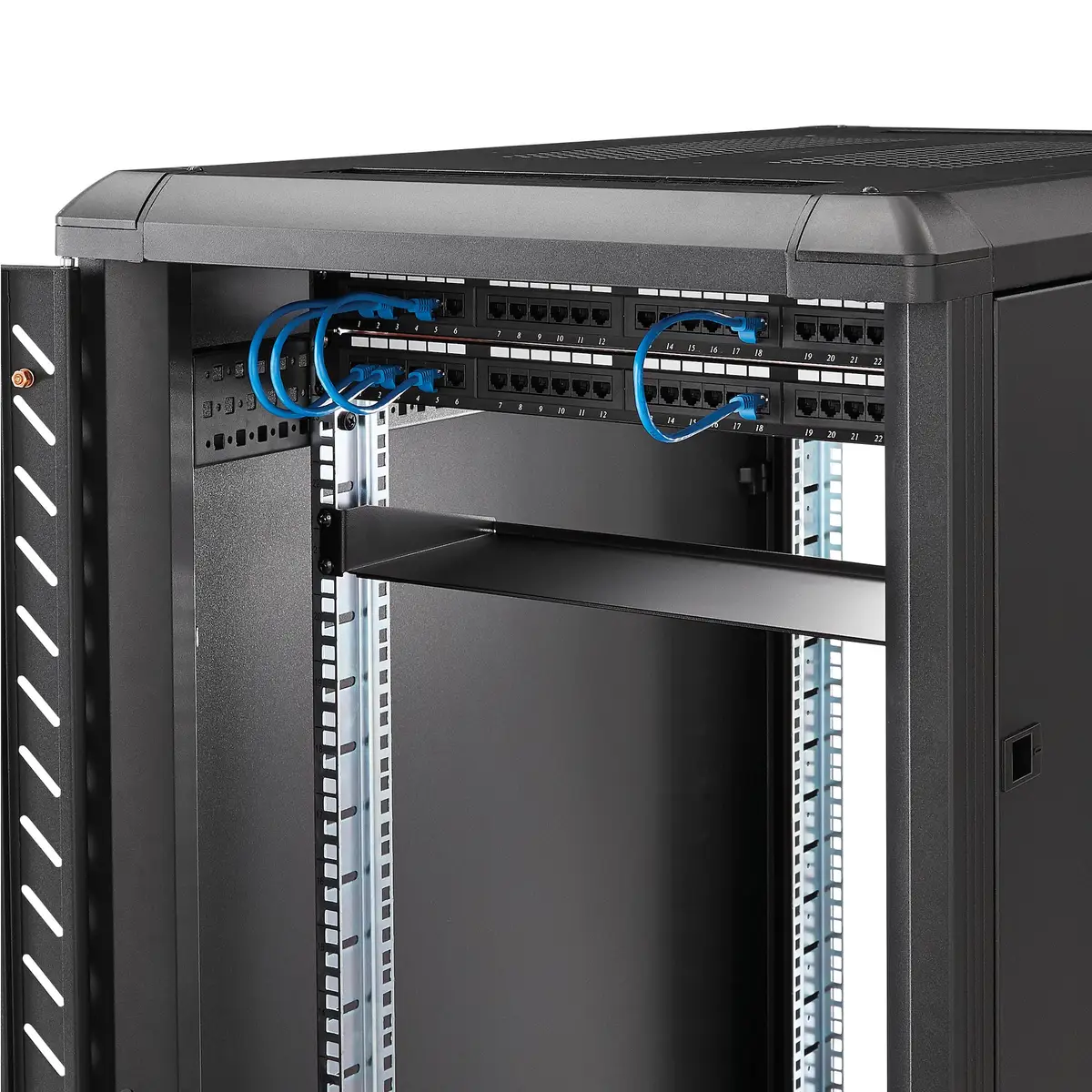 19" 1HE Server Rack Fachboden