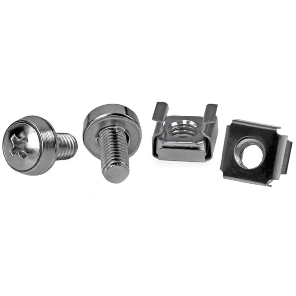 Käfigmuttern und Schrauben M6 x 12mm für Rack 50er