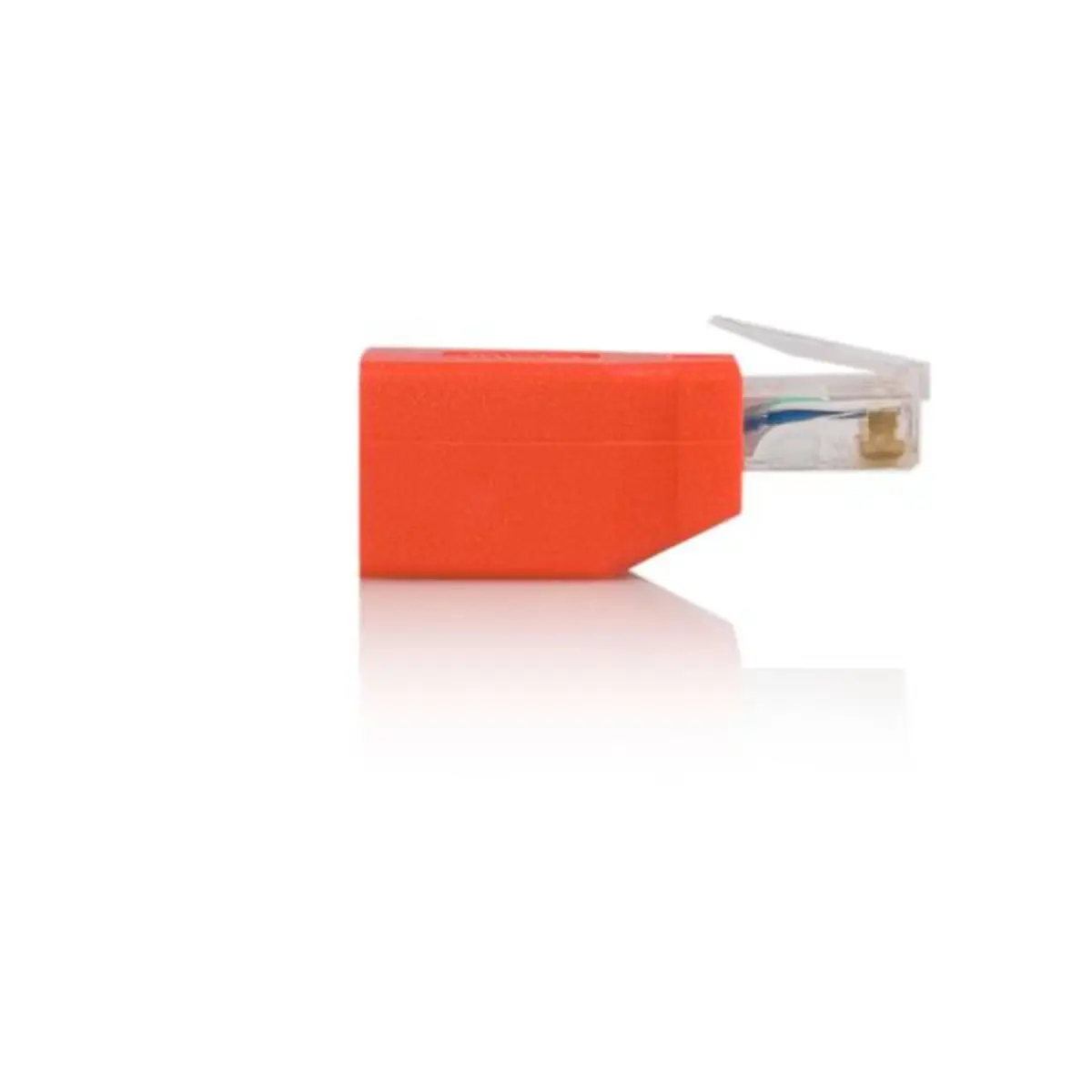 Gigabit Cat6 Crossover Ethernet Adapter RJ-45 Stecker/Buchse rot