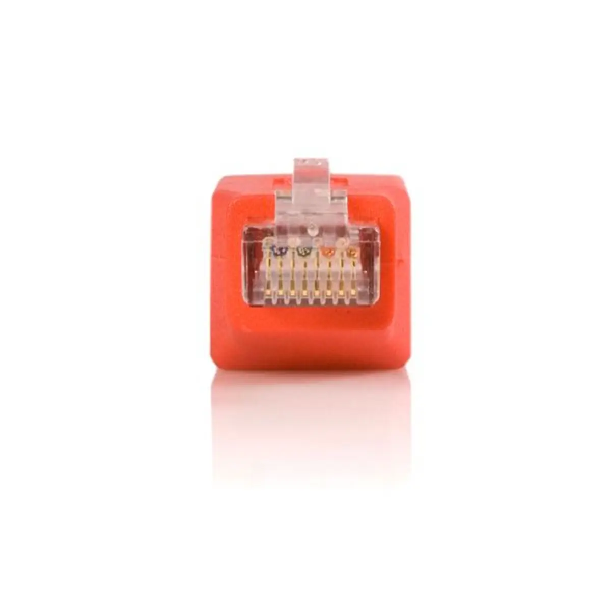Gigabit Cat6 Crossover Ethernet Adapter RJ-45 Stecker/Buchse rot