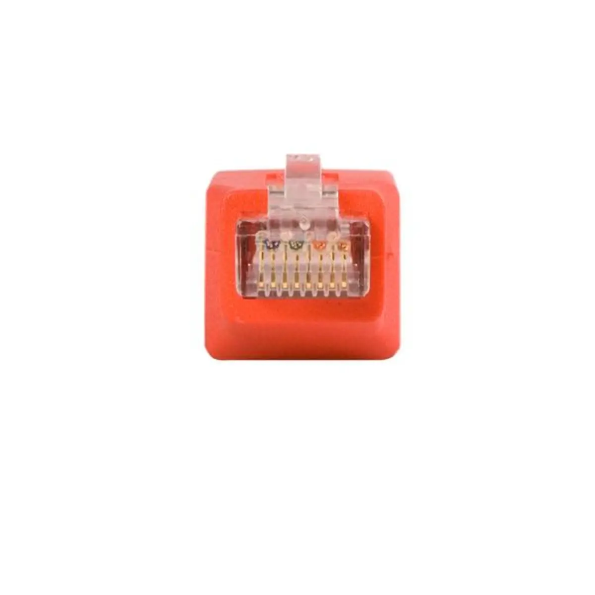 Gigabit Cat6 Crossover Ethernet Adapter RJ-45 Stecker/Buchse rot