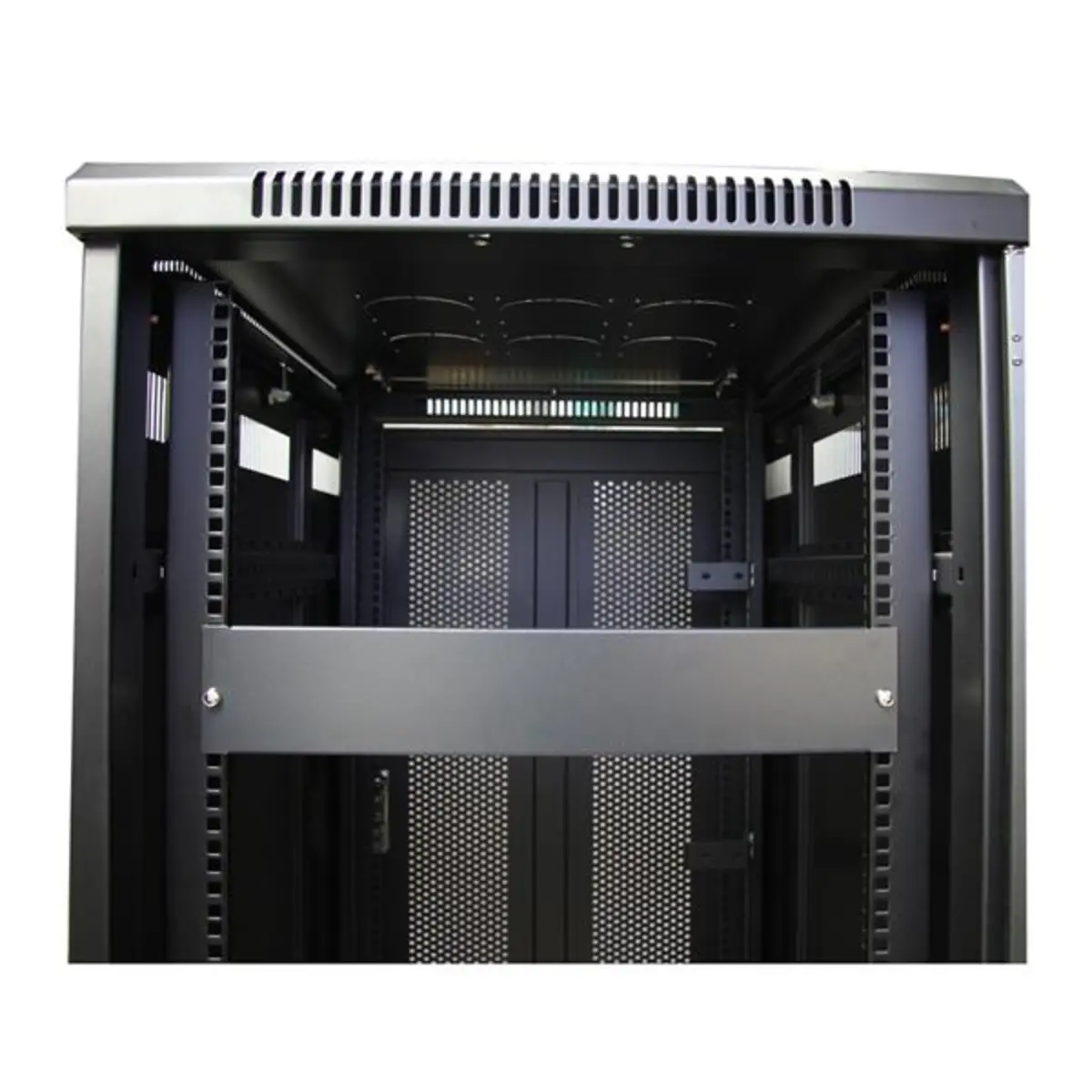 2HE Rack Blindblende für 19" Serverschränke und Racks Blindabdeckung Schwarz