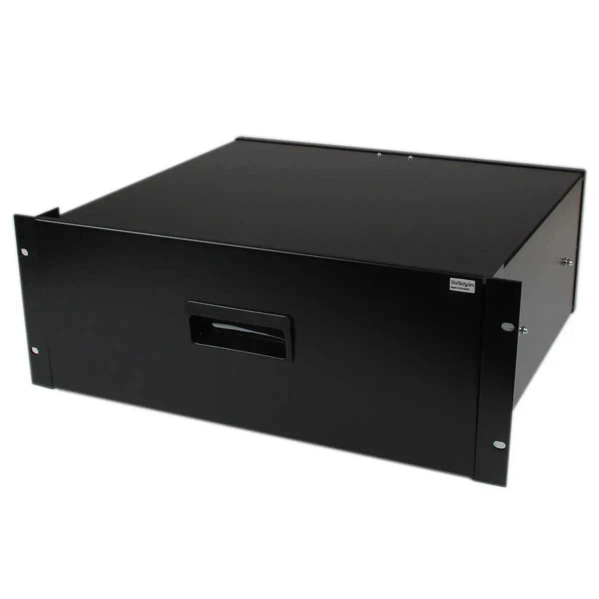Rackschublade für 19" Rack aus Stahlblech 4HE Schwarz