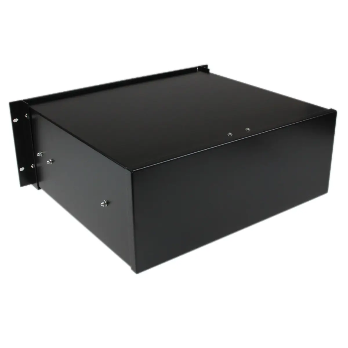 Rackschublade für 19" Rack aus Stahlblech 4HE Schwarz
